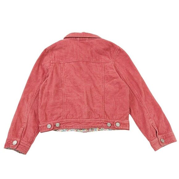 Boden Corduroy Jacket Girls 9-10Y Pink Button Up 100% Cotton Casual - Picture 7 of 13